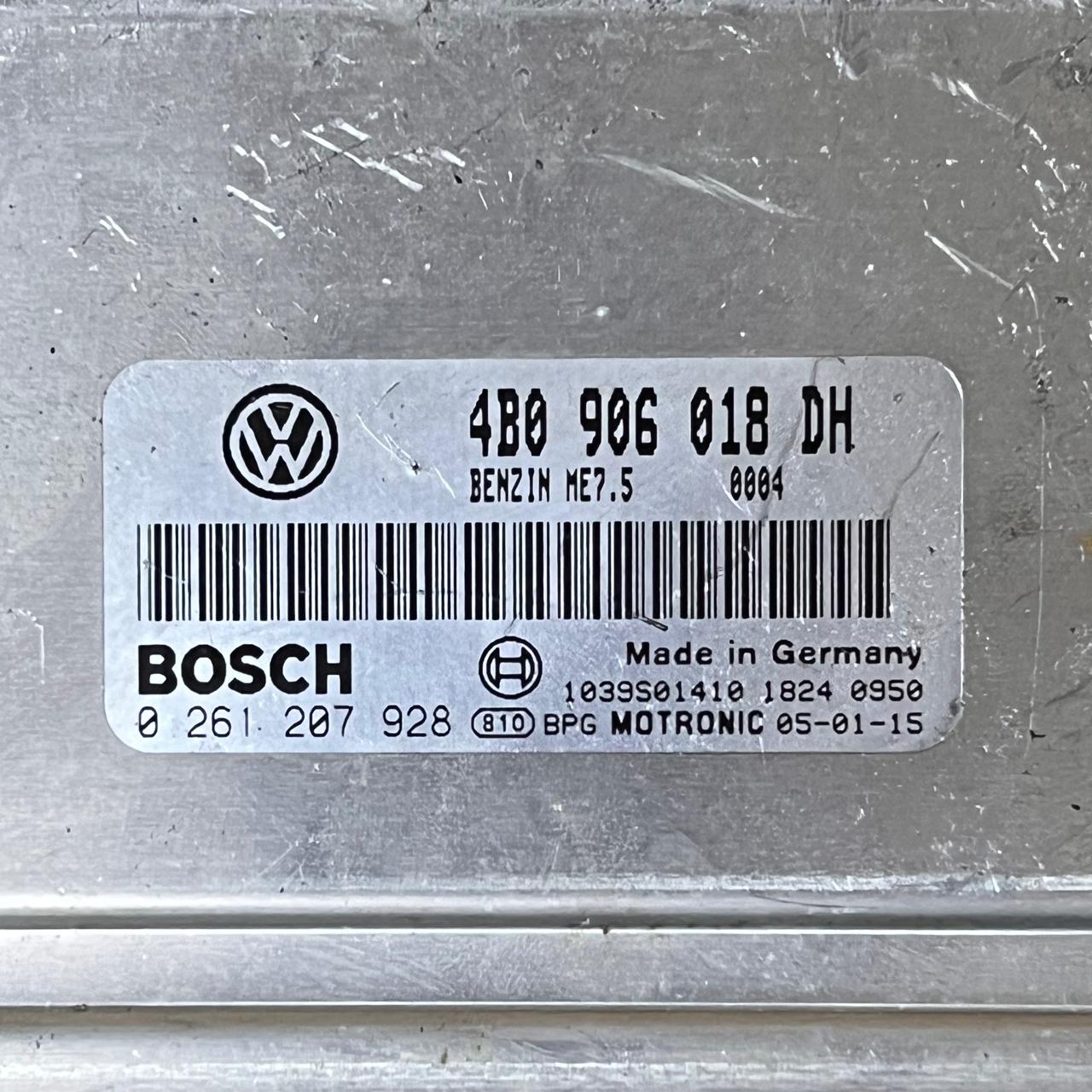 وحدة التحكم في المحرك ECU لسيارة فولكس فاجن باسات B5.5 موديل 2003 4B0906018DH