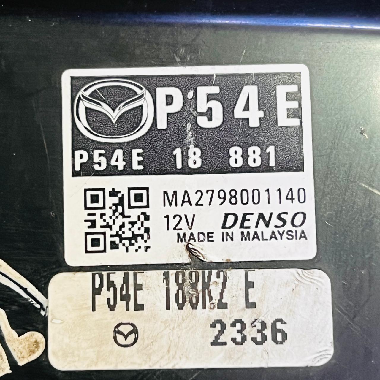P54E18881 / MA2798001140 / P54E188K2E Mazda 2 hatchback ECU Engine Control Unit 2015, automan spare parts