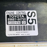 89661-44750 / 212000-9780 / 8966144750 / 2120009780 / 2019780R TOYOTA Isis 2014 DBA-ZGM10W Engine Control Unit, automan spare parts