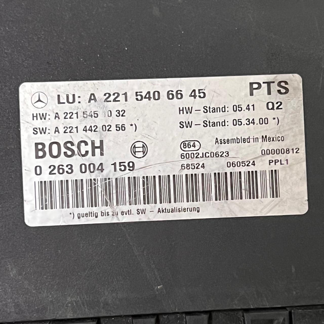 07-10 Mercedes W216 CL550 S550 Parktronic Control Module PDC A2215406645  0263004159