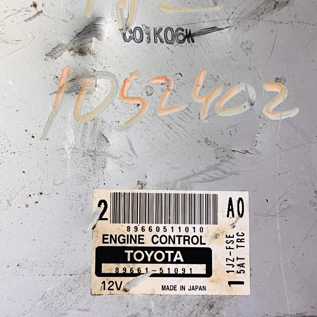 89661-51091 Toyota Brevis Engine Control Unit ECU 8966151091 Genuine Used ECU automan spare parts