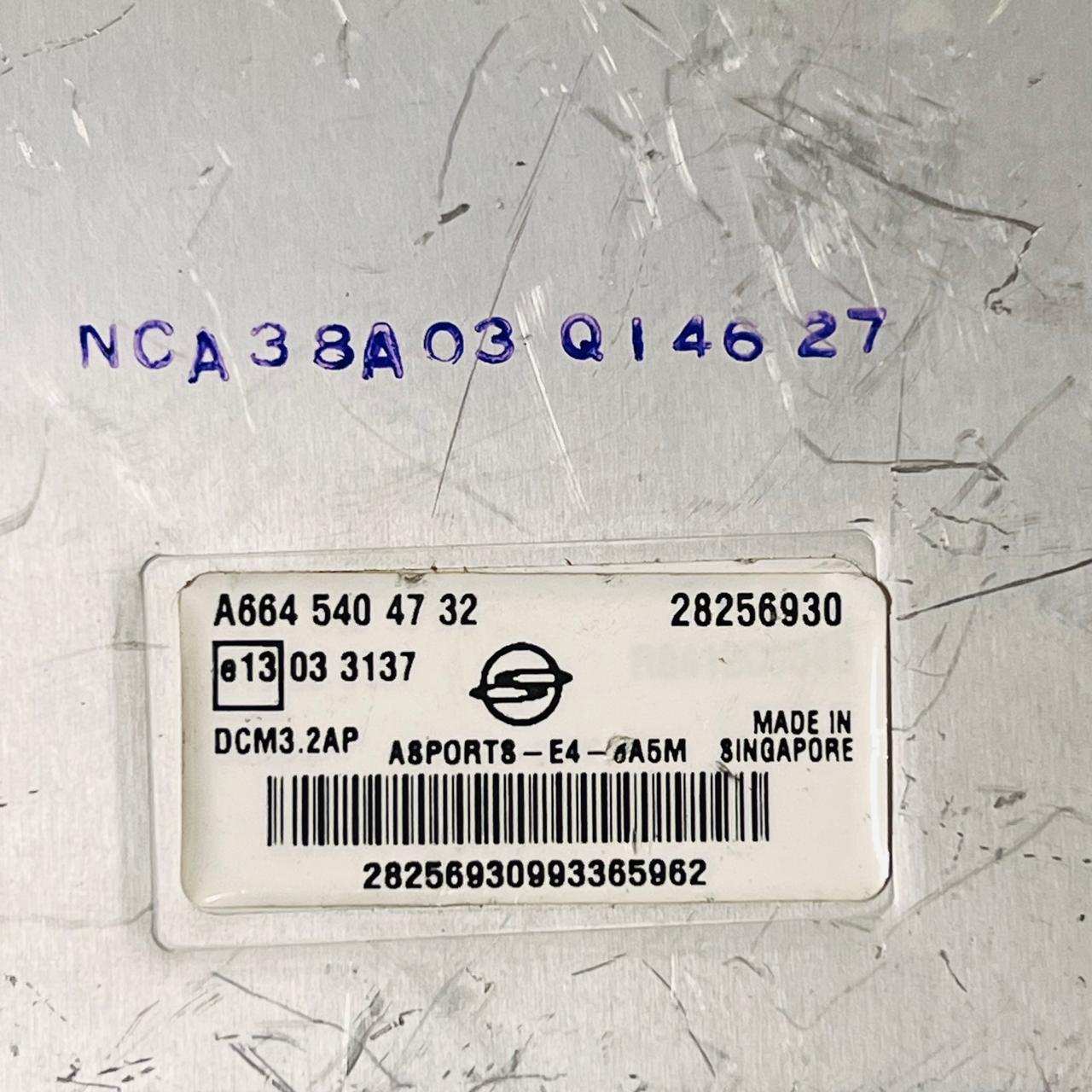 2010 Engine Control Unit ECU A6645404732 Fits SSANGYONG ACTYON 28256930