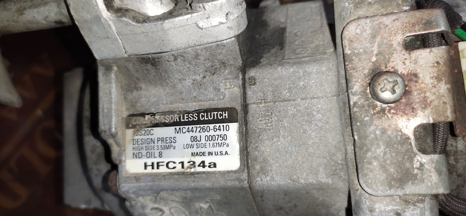 MC447260-6410 AC Compressor Denso 10S20C Fits Ford Edge V6 and Lincoln MKX V6